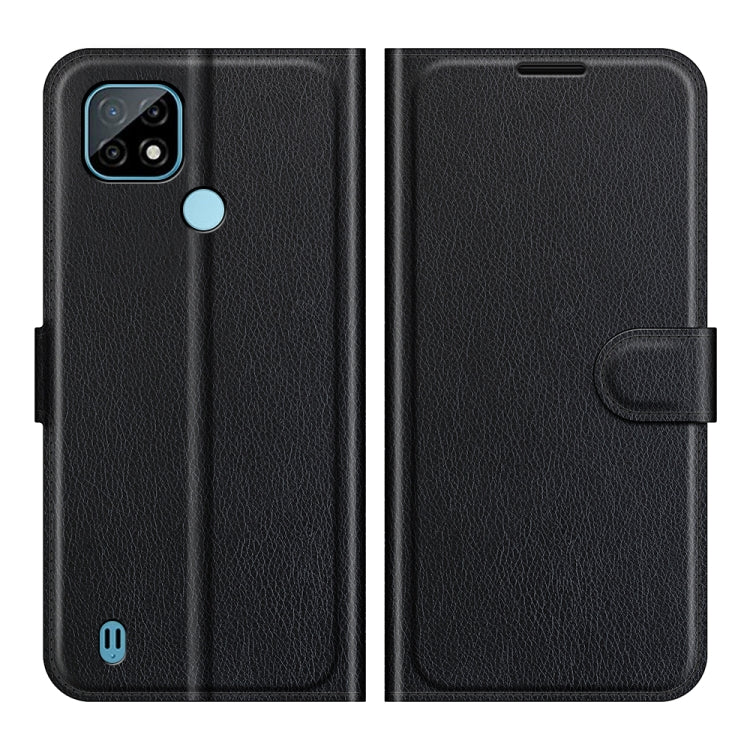 For OPPO Realme C21 Litchi Texture Horizontal Flip Protective Case with Holder & Card Slots & Wallet