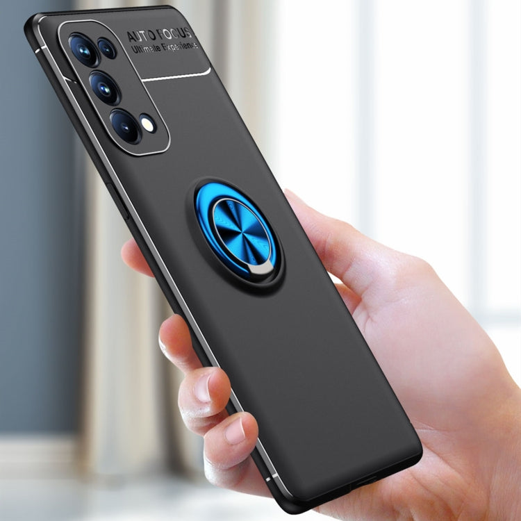 For OPPO Reno6 Pro+ 5G Metal Ring Holder 360 Degree Rotating TPU Case