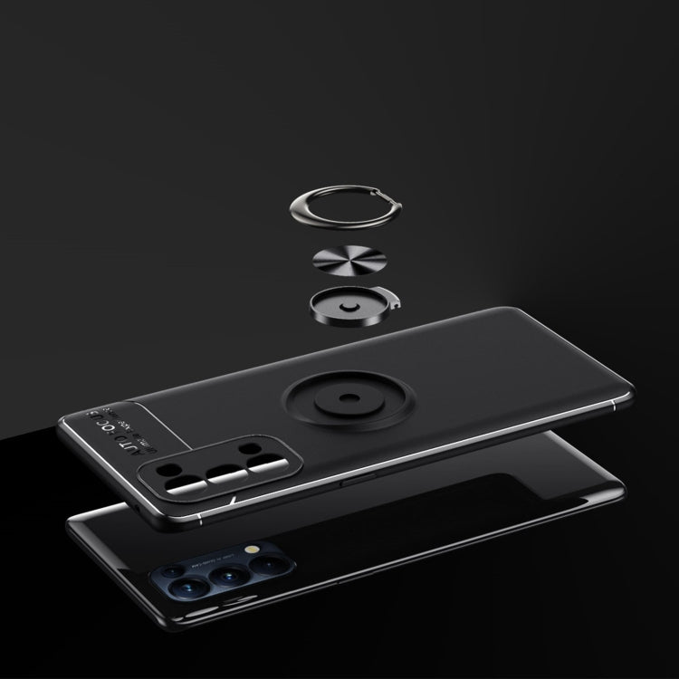 For OPPO Reno6 Pro+ 5G Metal Ring Holder 360 Degree Rotating TPU Case
