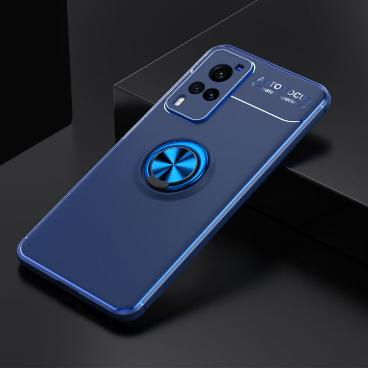 For vivo X60 Pro  Metal Ring Holder 360 Degree Rotating TPU Case