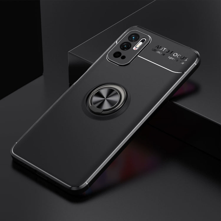 For Xiaomi Redmi Note10 5G Metal Ring Holder 360 Degree Rotating TPU Case