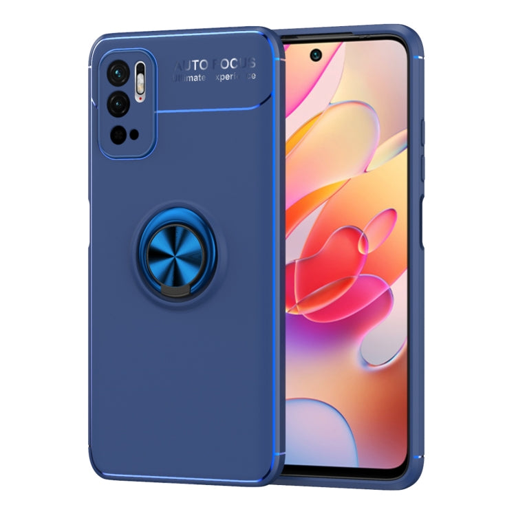 For Xiaomi Redmi Note10 5G Metal Ring Holder 360 Degree Rotating TPU Case