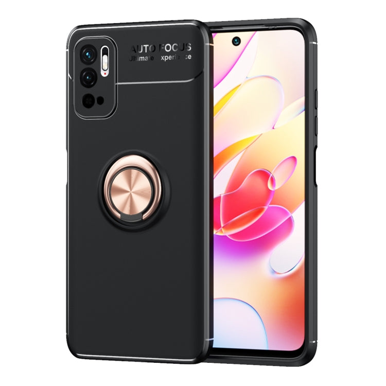 For Xiaomi Redmi Note10 5G Metal Ring Holder 360 Degree Rotating TPU Case