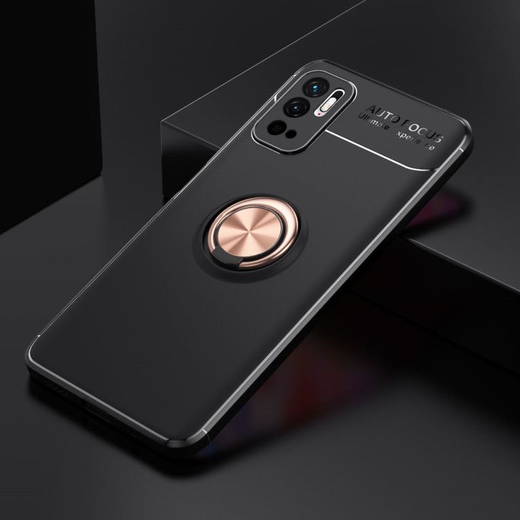 For Xiaomi Redmi Note10 5G Metal Ring Holder 360 Degree Rotating TPU Case