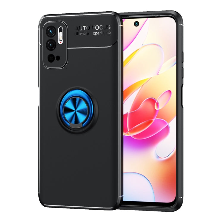 For Xiaomi Redmi Note10 5G Metal Ring Holder 360 Degree Rotating TPU Case