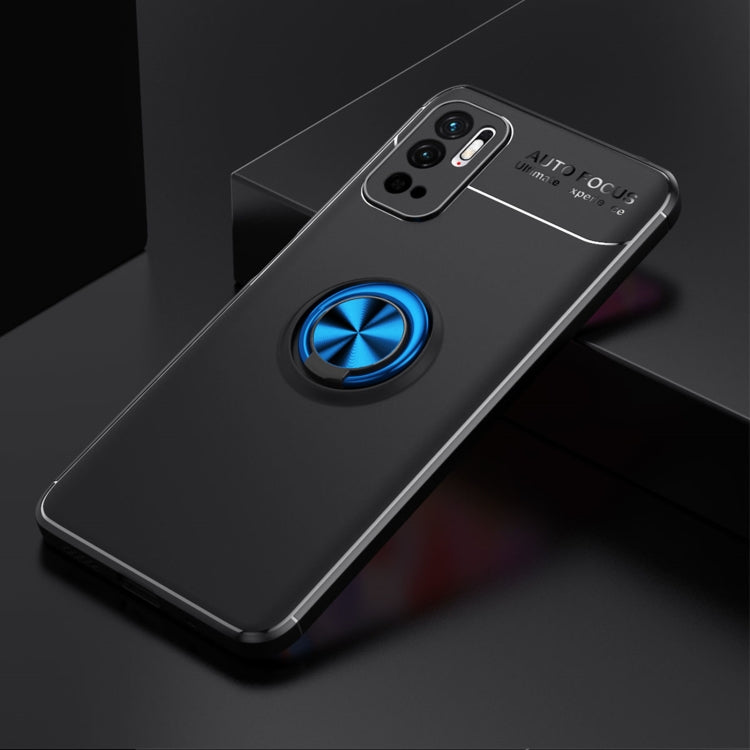 For Xiaomi Redmi Note10 5G Metal Ring Holder 360 Degree Rotating TPU Case