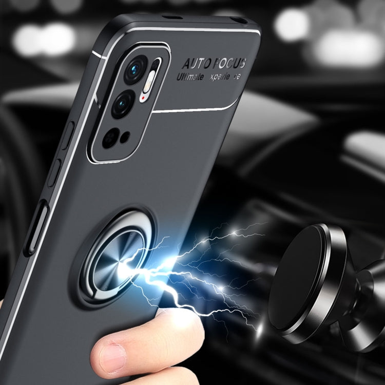 For Xiaomi Redmi Note10 5G Metal Ring Holder 360 Degree Rotating TPU Case
