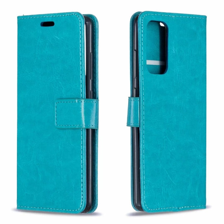For Motorola Moto G100 Crazy Horse Texture Horizontal Flip Leather Case with Holder & Card Slots & Wallet & Photo Frame