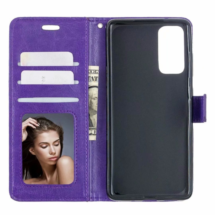 For Motorola Moto G100 Crazy Horse Texture Horizontal Flip Leather Case with Holder & Card Slots & Wallet & Photo Frame