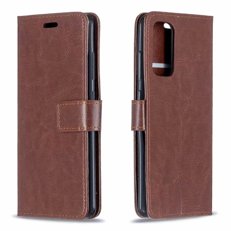 For Samsung Galaxy S21+ 5G Crazy Horse Texture Horizontal Flip Leather Case with Holder & Card Slots & Wallet & Photo Frame