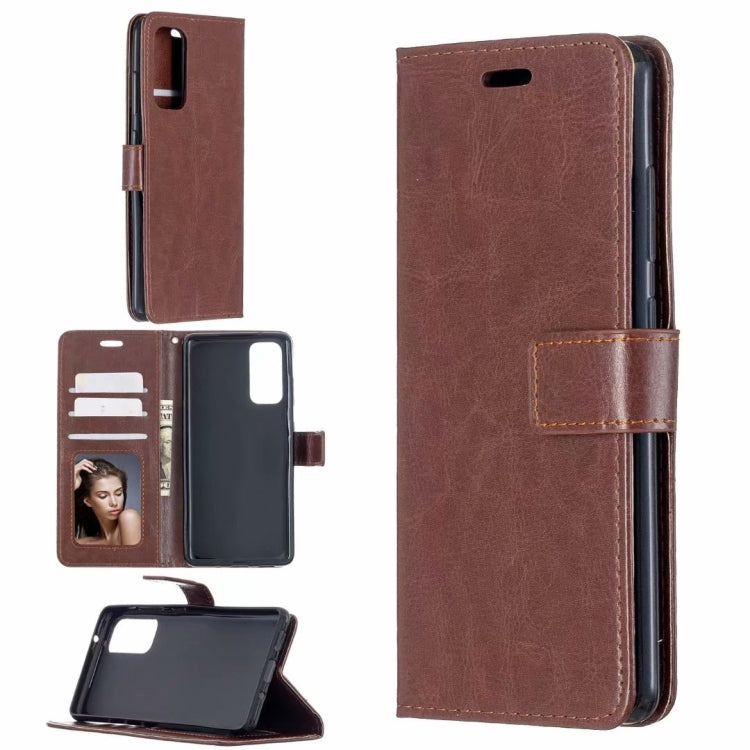 For Samsung Galaxy S21+ 5G Crazy Horse Texture Horizontal Flip Leather Case with Holder & Card Slots & Wallet & Photo Frame