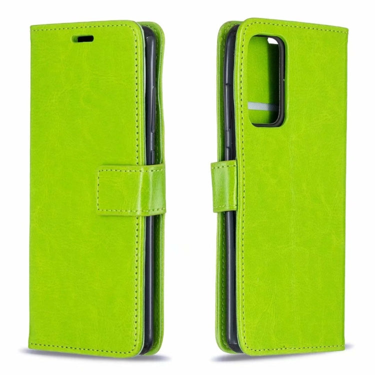 For Samsung Galaxy S21+ 5G Crazy Horse Texture Horizontal Flip Leather Case with Holder & Card Slots & Wallet & Photo Frame