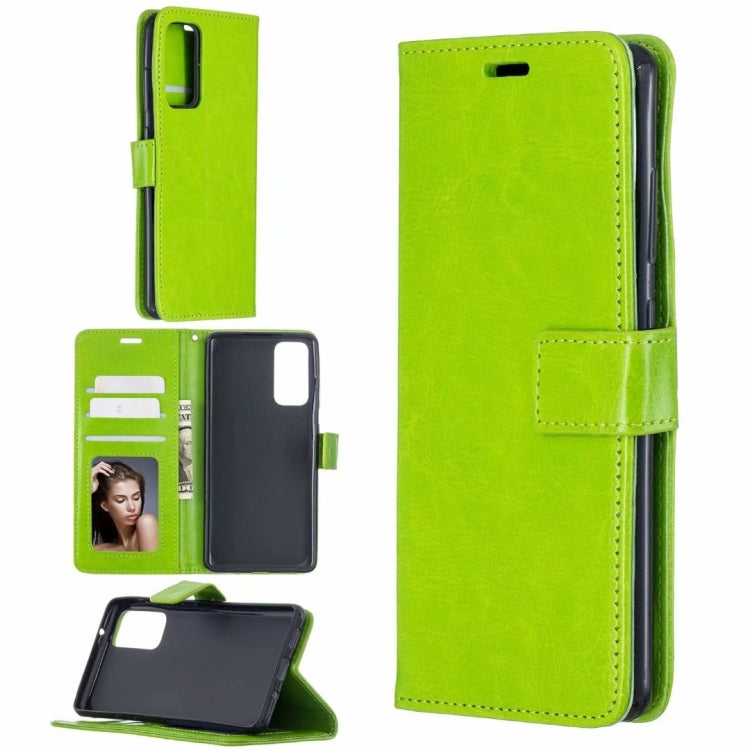 For Samsung Galaxy S21+ 5G Crazy Horse Texture Horizontal Flip Leather Case with Holder & Card Slots & Wallet & Photo Frame