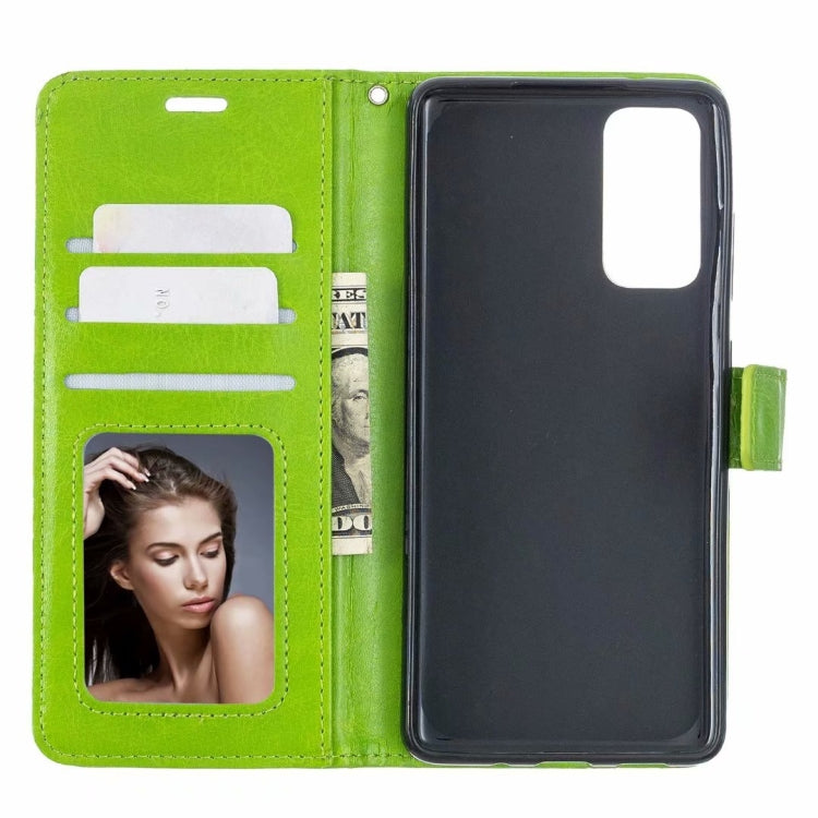 For Samsung Galaxy S21+ 5G Crazy Horse Texture Horizontal Flip Leather Case with Holder & Card Slots & Wallet & Photo Frame