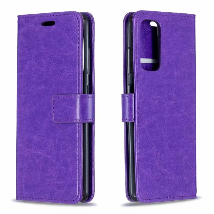 For Samsung Galaxy S21+ 5G Crazy Horse Texture Horizontal Flip Leather Case with Holder & Card Slots & Wallet & Photo Frame
