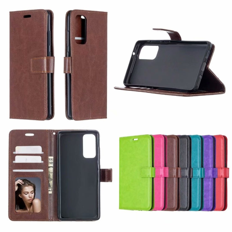 For Samsung Galaxy S21+ 5G Crazy Horse Texture Horizontal Flip Leather Case with Holder & Card Slots & Wallet & Photo Frame