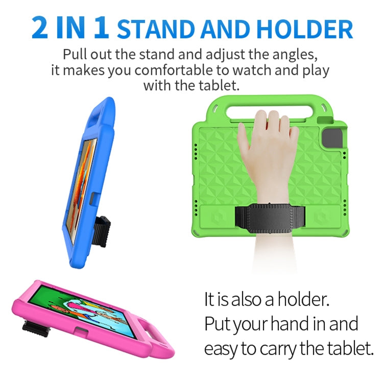 For iPad Pro 11 2020 Diamond Series EVA Anti-Fall Shockproof Sleeve Protective Shell Tablet Case with Holder & Strap