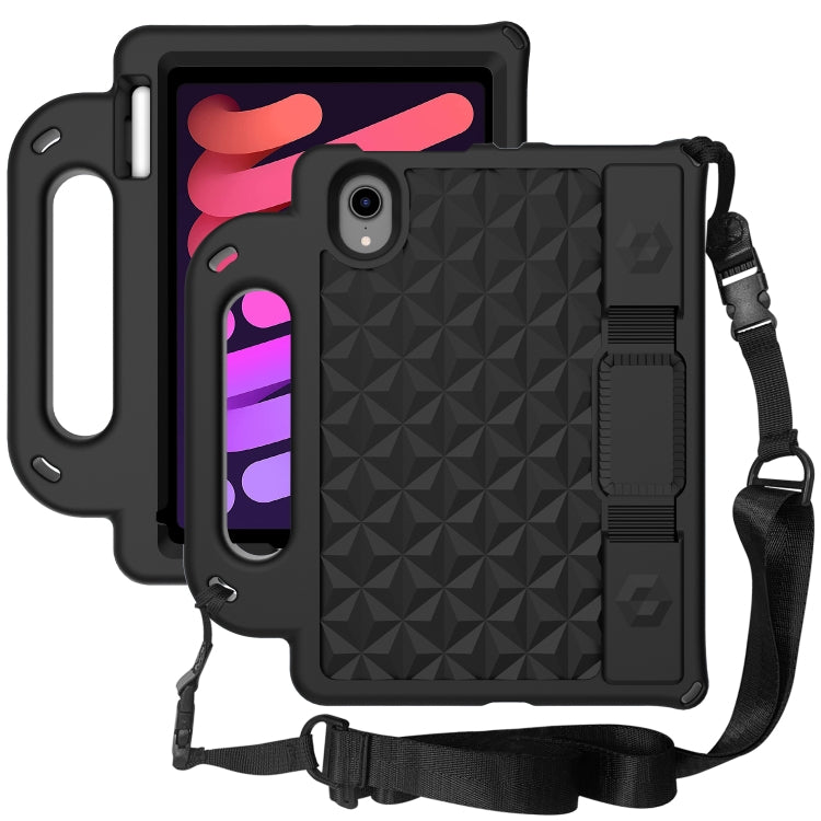 For iPad mini 6 Diamond Series EVA Anti-Fall Shockproof Sleeve Protective Shell Tablet Case with Holder & Strap