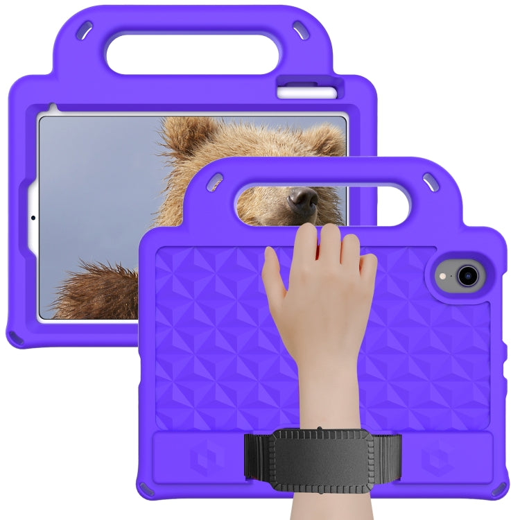 For iPad mini 6 Diamond Series EVA Anti-Fall Shockproof Sleeve Protective Shell Tablet Case with Holder & Strap