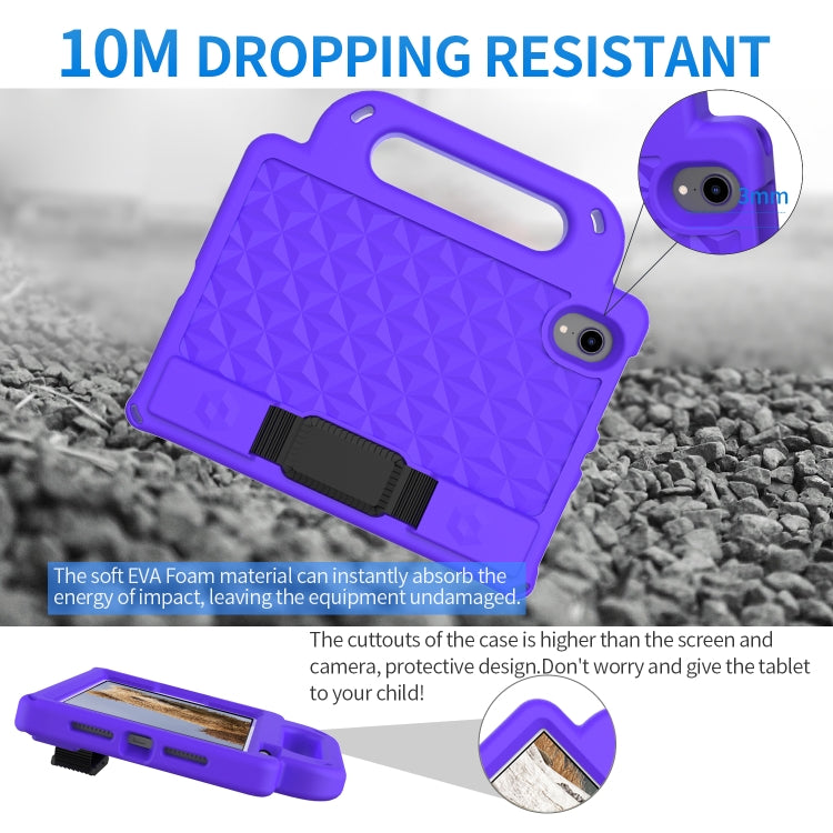 For iPad mini 6 Diamond Series EVA Anti-Fall Shockproof Sleeve Protective Shell Tablet Case with Holder & Strap