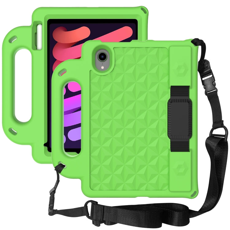 For iPad mini 6 Diamond Series EVA Anti-Fall Shockproof Sleeve Protective Shell Tablet Case with Holder & Strap