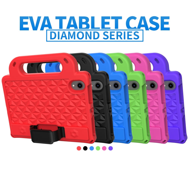 For iPad mini 6 Diamond Series EVA Anti-Fall Shockproof Sleeve Protective Shell Tablet Case with Holder & Strap