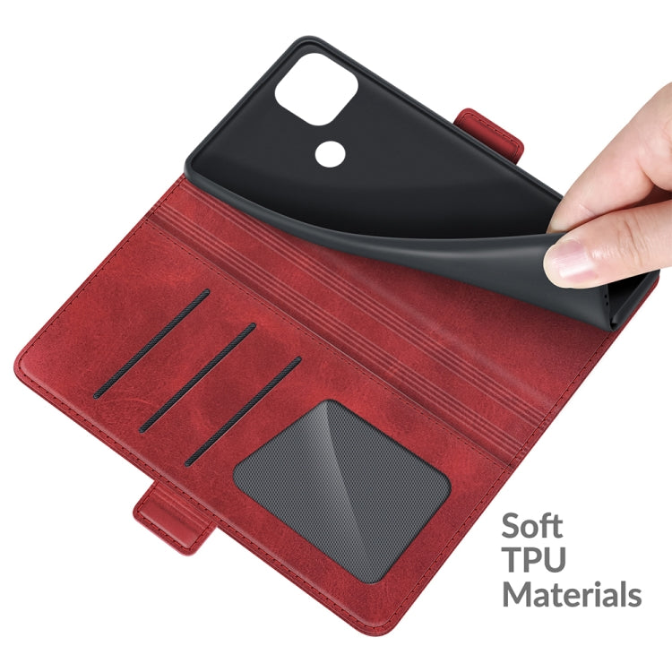 For OPPO Realme C21 Dual-side Magnetic Buckle Horizontal Flip Leather Case with Holder & Card Slots & Wallet