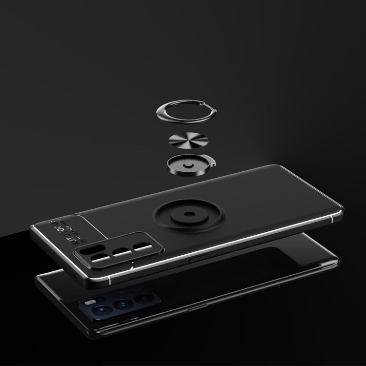 For OPPO Reno6 Pro Metal Ring Holder 360 Degree Rotating TPU Case