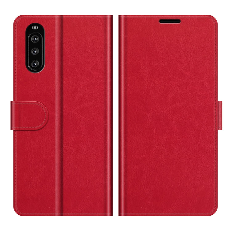 For Sony Xperia 10 III R64 Texture Single Horizontal Flip Protective Case with Holder & Card Slots & Wallet& Photo Frame