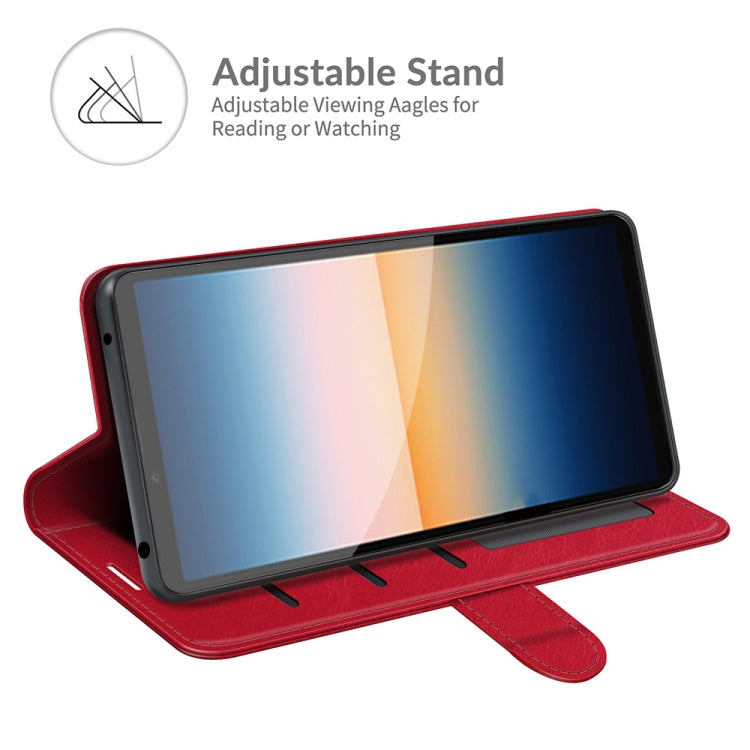 For Sony Xperia 10 III R64 Texture Single Horizontal Flip Protective Case with Holder & Card Slots & Wallet& Photo Frame