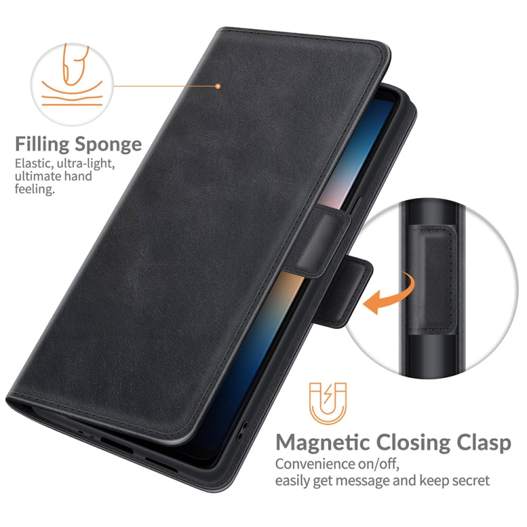 For Sony Xperia 10 III Dual-side Magnetic Buckle Horizontal Flip Leather Case with Holder & Card Slots & Wallet