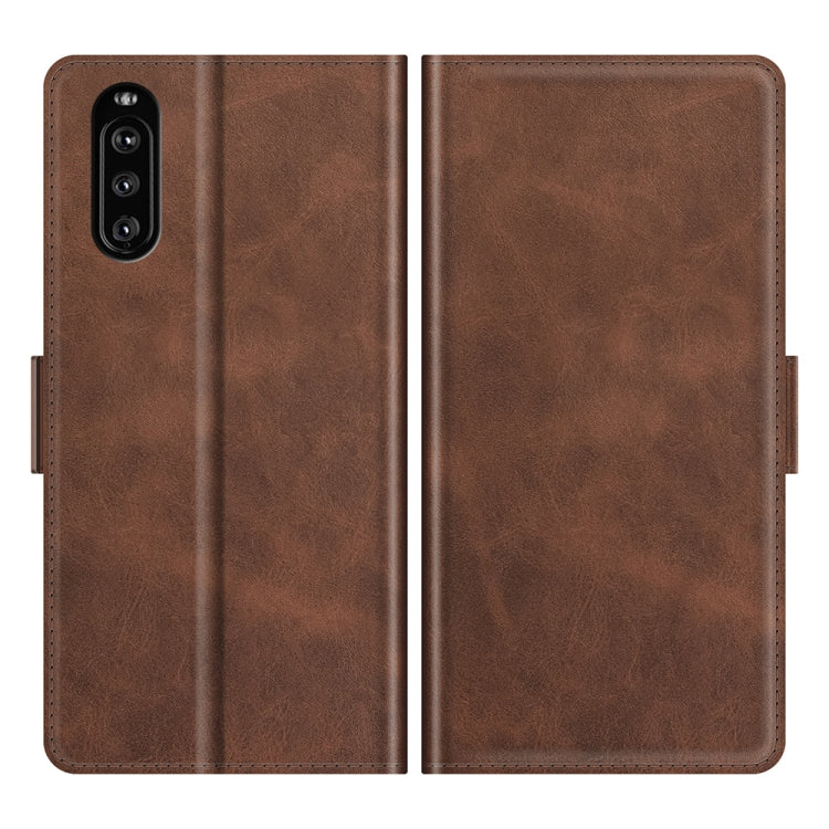 For Sony Xperia 10 III Dual-side Magnetic Buckle Horizontal Flip Leather Case with Holder & Card Slots & Wallet