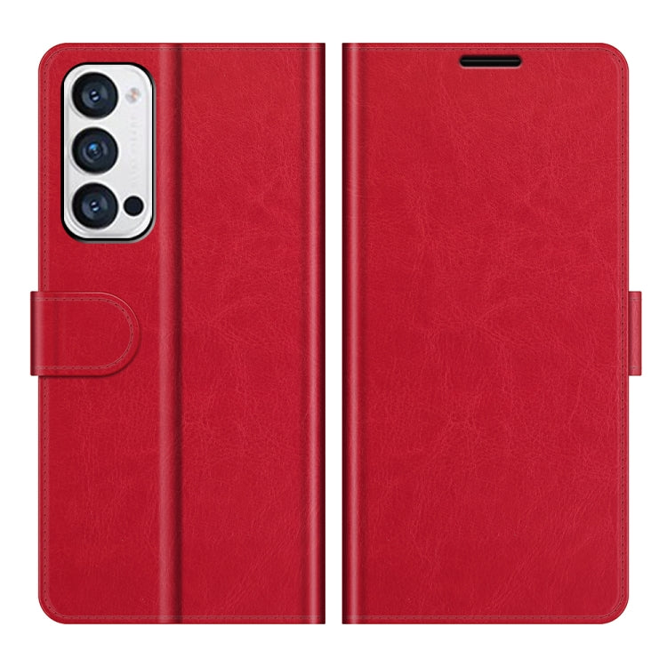 For OPPO Reno5 Pro+ / Find X3 Neo R64 Texture Single Horizontal Flip Protective Case with Holder & Card Slots & Wallet& Photo Frame