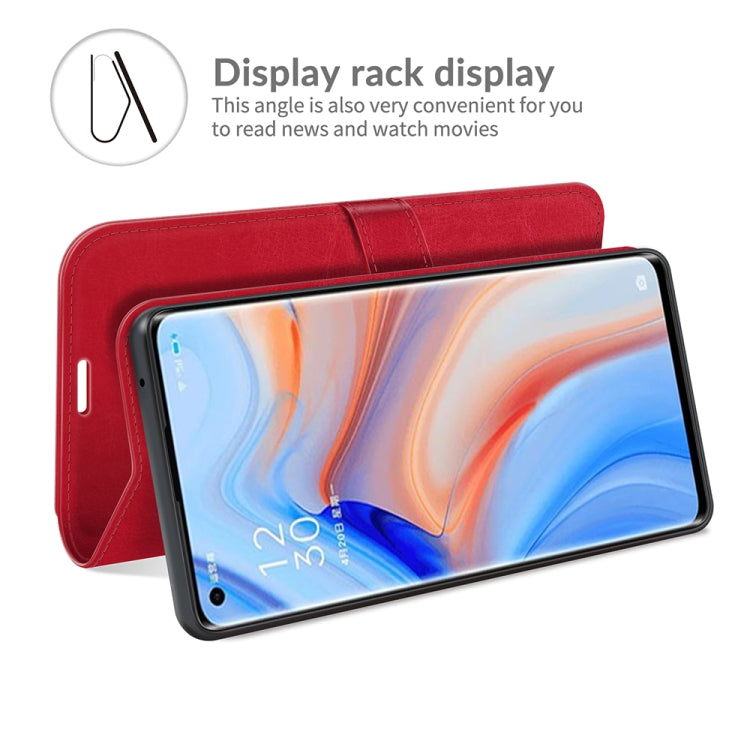 For OPPO Reno5 Pro+ / Find X3 Neo R64 Texture Single Horizontal Flip Protective Case with Holder & Card Slots & Wallet& Photo Frame
