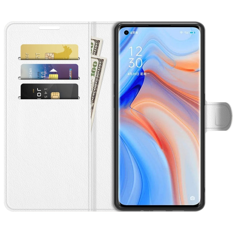 For OPPO Reno5 Pro+ / Find X3 Neo Litchi Texture Horizontal Flip Protective Case with Holder & Card Slots & Wallet