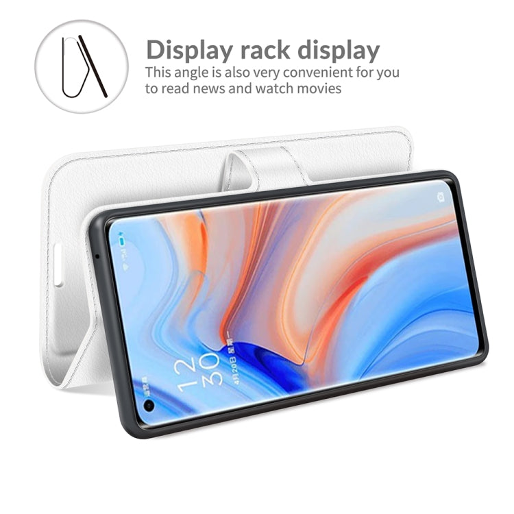 For OPPO Reno5 Pro+ / Find X3 Neo Litchi Texture Horizontal Flip Protective Case with Holder & Card Slots & Wallet