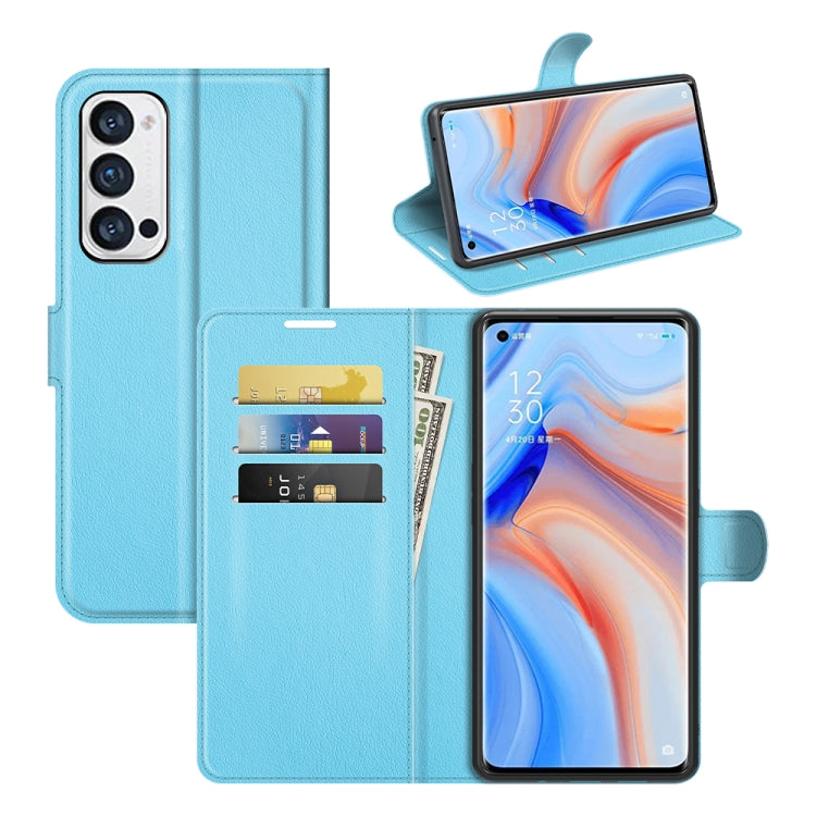 For OPPO Reno5 Pro+ / Find X3 Neo Litchi Texture Horizontal Flip Protective Case with Holder & Card Slots & Wallet