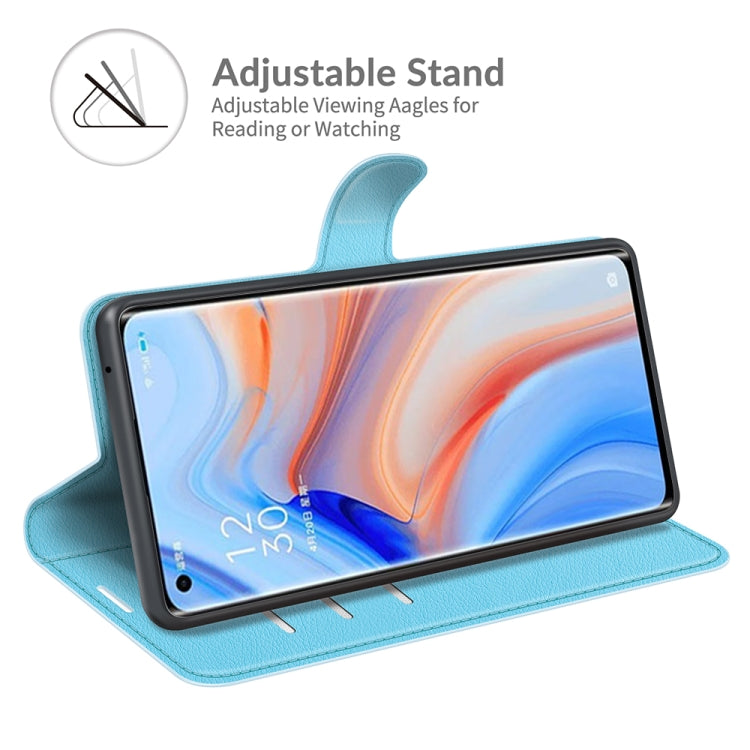 For OPPO Reno5 Pro+ / Find X3 Neo Litchi Texture Horizontal Flip Protective Case with Holder & Card Slots & Wallet