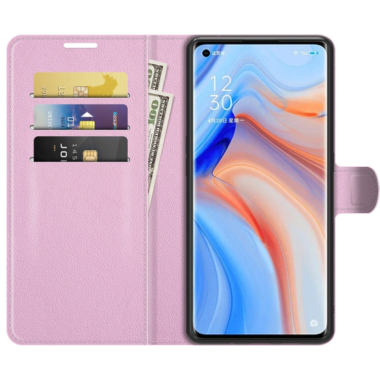 For OPPO Reno5 Pro+ / Find X3 Neo Litchi Texture Horizontal Flip Protective Case with Holder & Card Slots & Wallet