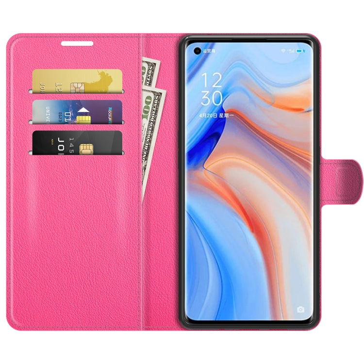 For OPPO Reno5 Pro+ / Find X3 Neo Litchi Texture Horizontal Flip Protective Case with Holder & Card Slots & Wallet