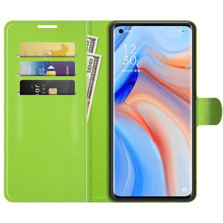 For OPPO Reno5 Pro+ / Find X3 Neo Litchi Texture Horizontal Flip Protective Case with Holder & Card Slots & Wallet