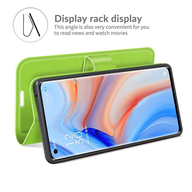 For OPPO Reno5 Pro+ / Find X3 Neo Litchi Texture Horizontal Flip Protective Case with Holder & Card Slots & Wallet