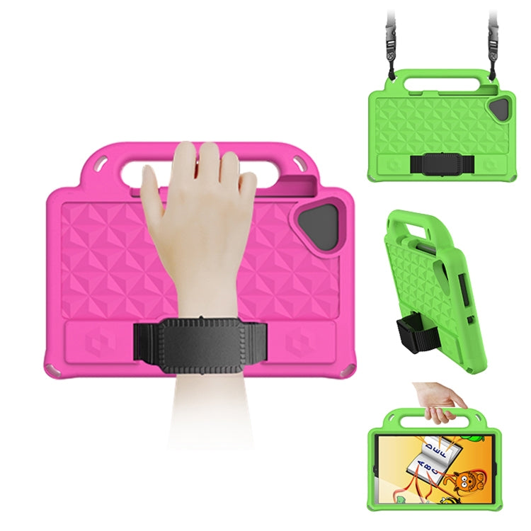 For Samsung Galaxy Tab A7 Lite T220 / T225 Diamond Series EVA  Anti-Fall Shockproof Sleeve Protective Shell Case with Holder & Strap