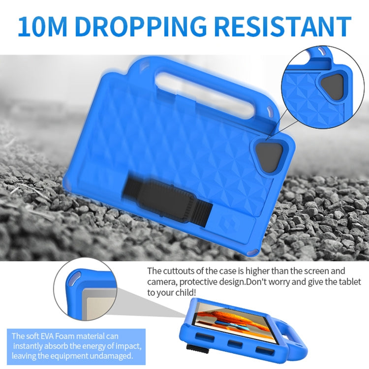 For Huawei MediaPad M6 8.4 inch Diamond Series EVA Portable Flat Anti Falling Sleeve Protective Shell With Bracket / Strap