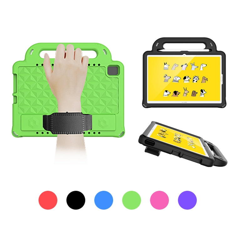 For Huawei MediaPad M5 10 10.8 inch Diamond Series EVA Anti-Fall Shockproof Sleeve Protective Shell Case with Holder & Strap