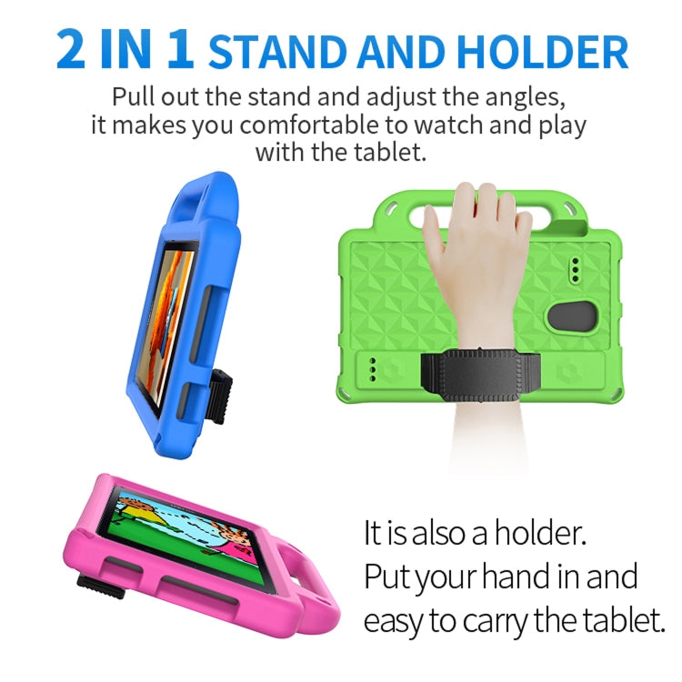 For Samsung Galaxy Tab 4 8.0 T330/T331/T377 Diamond Series EVA  Anti-Fall Shockproof Sleeve Protective Shell Case with Holder & Strap