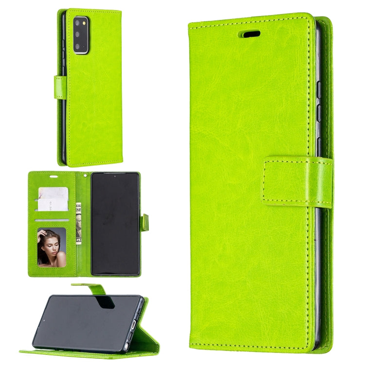 For Samsung Galaxy S21 FE Crazy Horse Texture Horizontal Flip Leather Case with Holder & Card Slots & Wallet & Photo Frame