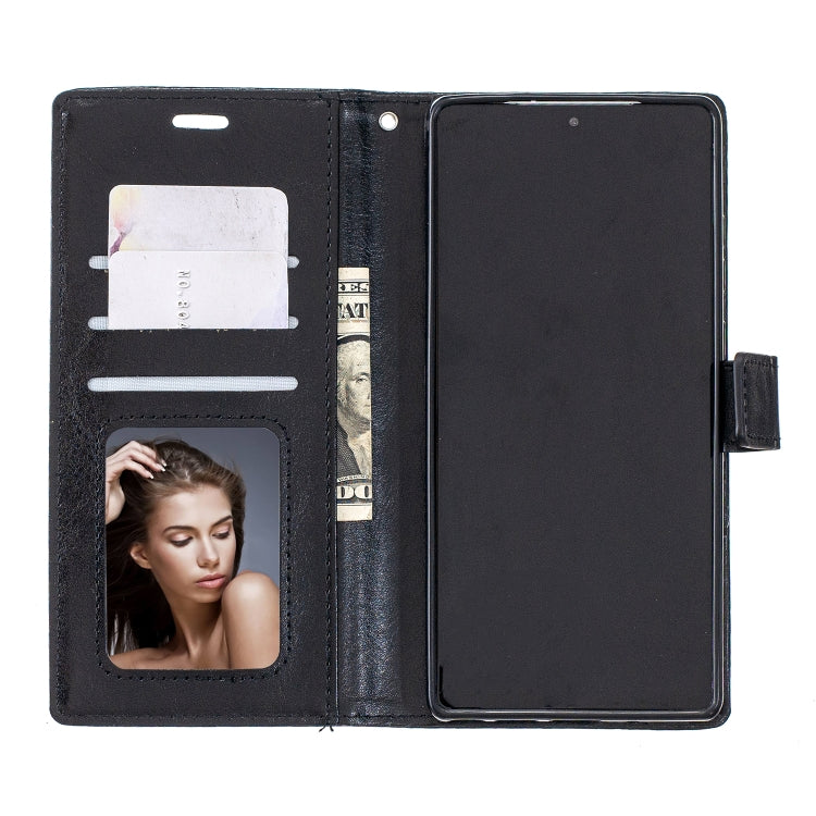 For Samsung Galaxy A12 Crazy Horse Texture Horizontal Flip Leather Case with Holder & Card Slots & Wallet & Photo Frame