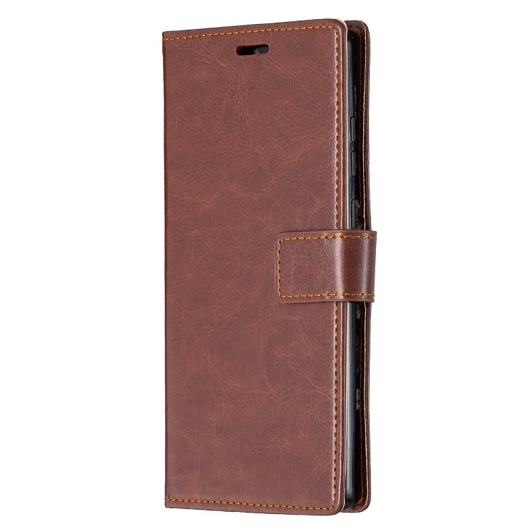 For Samsung Galaxy A12 Crazy Horse Texture Horizontal Flip Leather Case with Holder & Card Slots & Wallet & Photo Frame