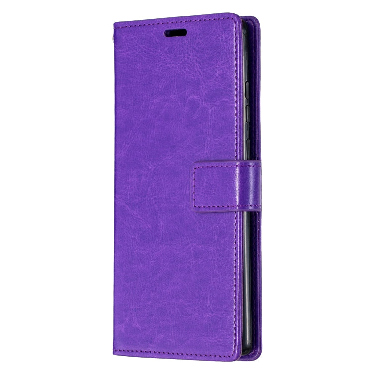 For Samsung Galaxy A12 Crazy Horse Texture Horizontal Flip Leather Case with Holder & Card Slots & Wallet & Photo Frame